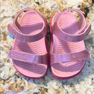 Native Charlie Pink Glitter Sandles